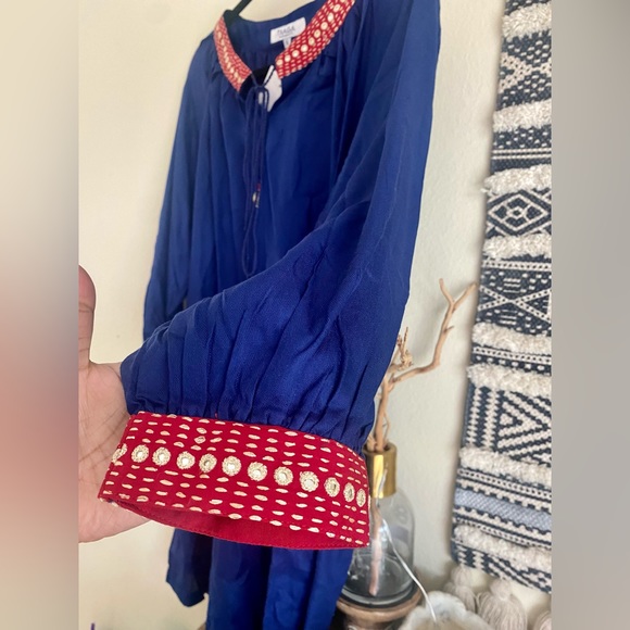 Mirror embroidered shell tassel attached kameez or tunic dress, branded - Picture 5 of 8